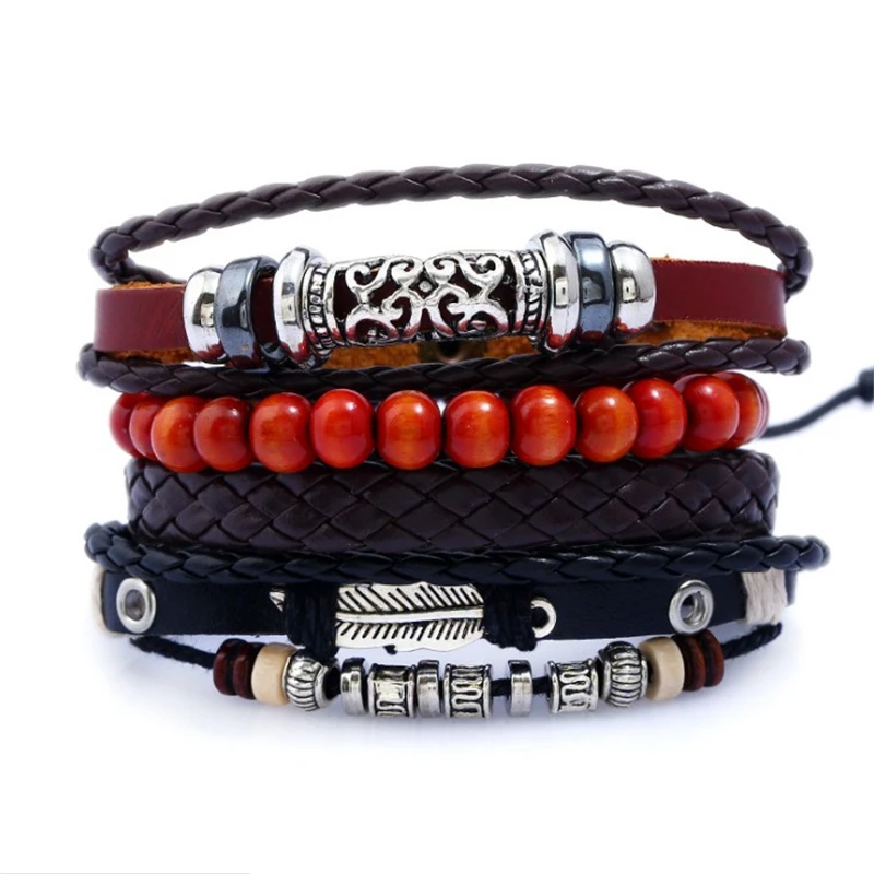 

Popular jewelry men and women daily four sets of bracelet jewelry