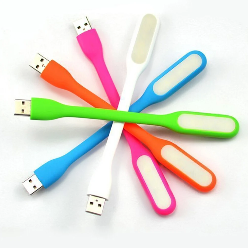 LEDGLE 1 2 W Гибкая светодиодная лампа гибкая USB для чтения портативная мини цветная