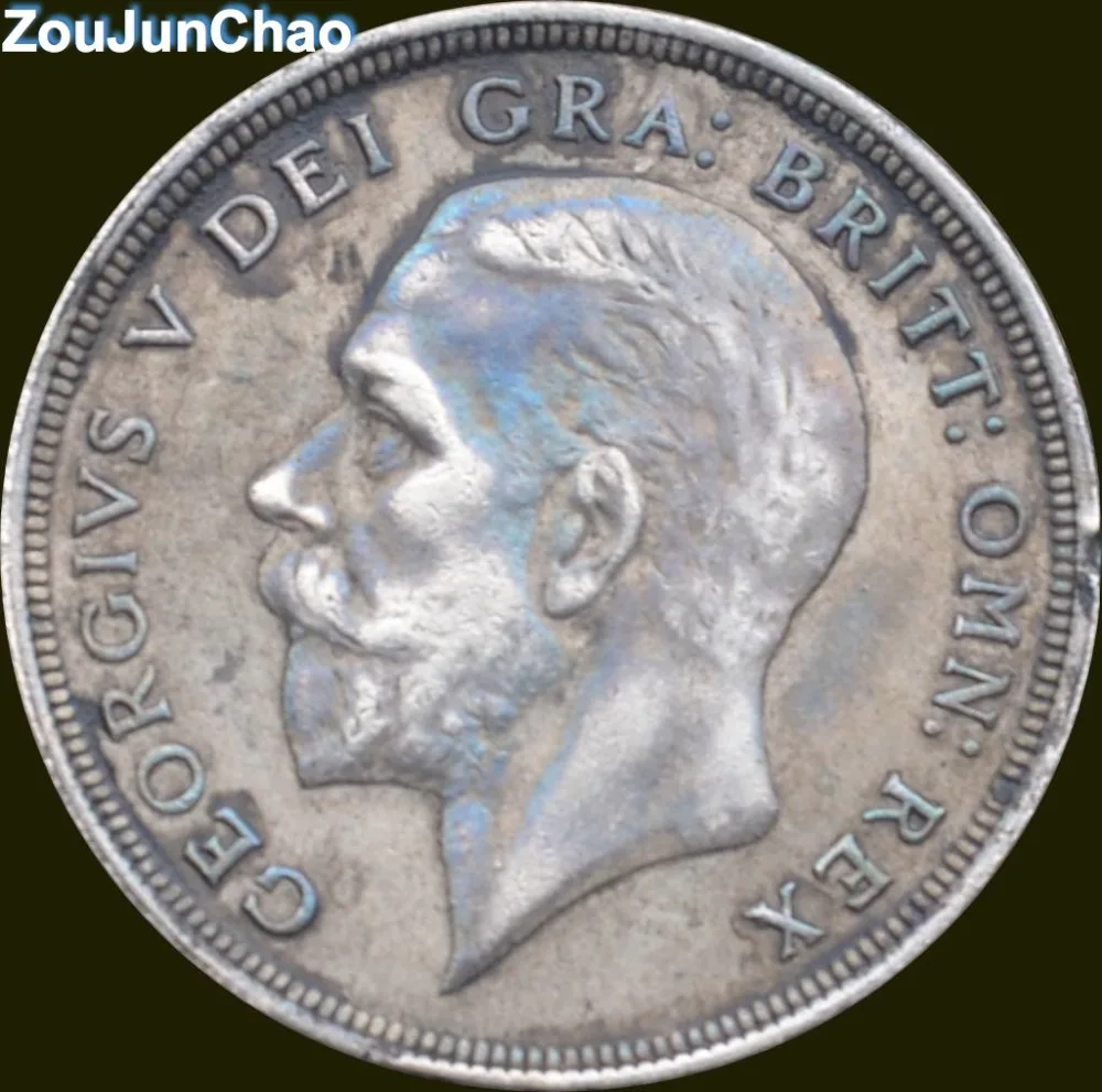 

United Kingdom Britain 90% Silver CROWN 1931 George V Copy Coin can make the different color for the product