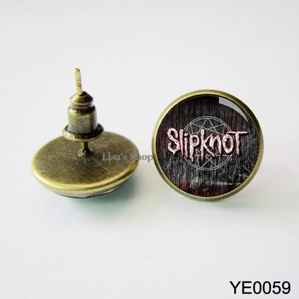 Heavy metal rock and roll band Slipknot earring for rock fans in Stud