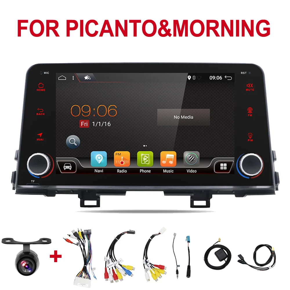 Автомобильный мультимедийный плеер 2 Гб RAM Android 10 автомобильный DVD GPS навигатор