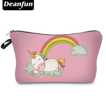 

Deanfun Fashion Brand Unicorn Cosmetic Bags New Fashion 3D Printed Women Travel Makeup Case H87
