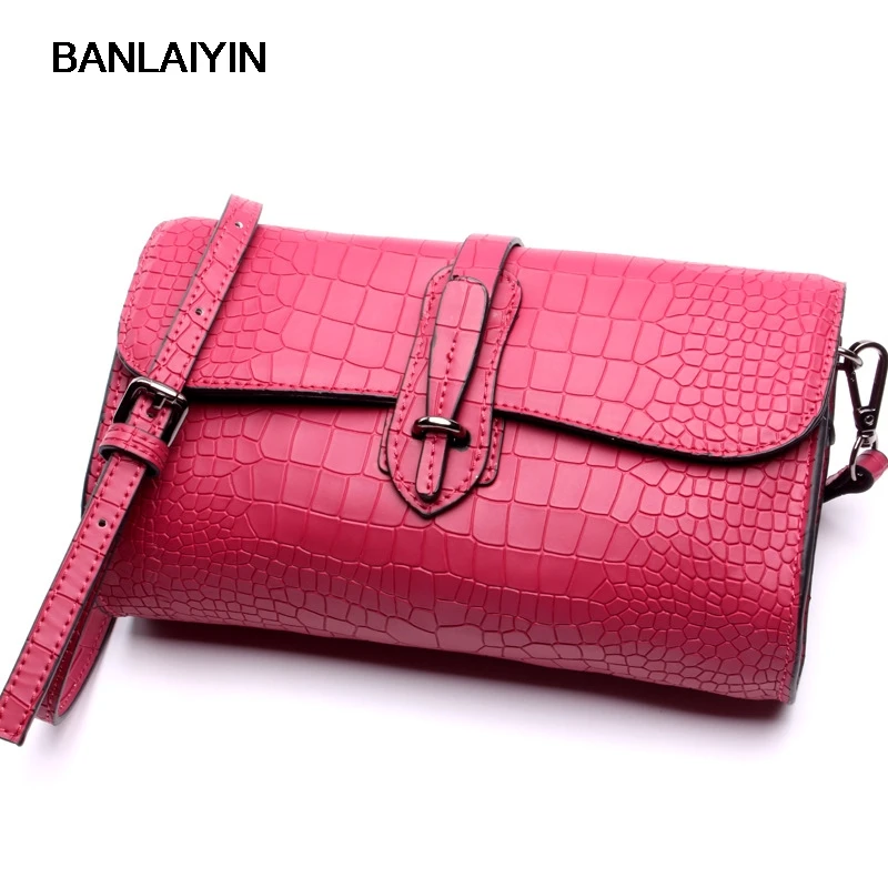 

Nice New Cow Split Leather Handbags Clutch Women Fashion Color Shoulder Bags Stone Pattern Messenger Bag