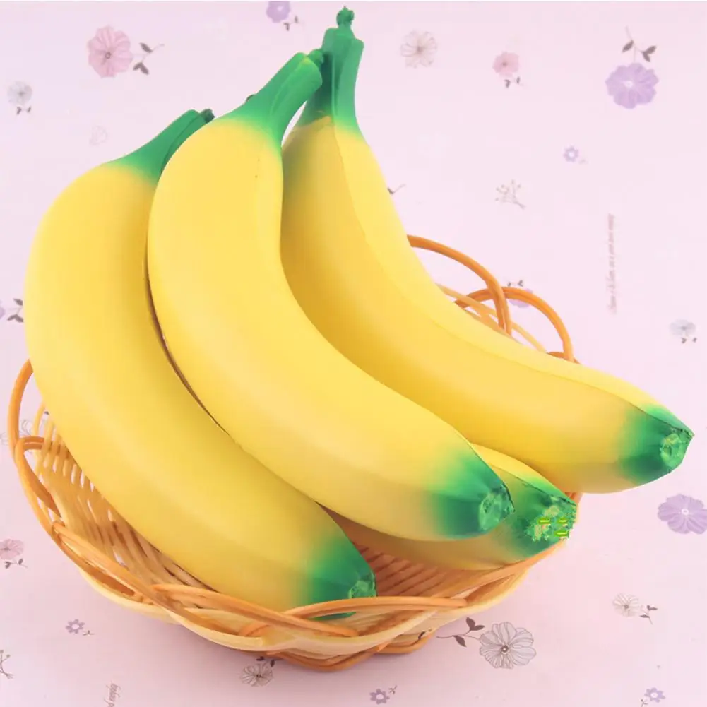 «Сожми банан» мягкий медленно поднимающийся Рождественский Декор мило имитировать Подвески с ремешками для телефона Сжатие при стрессе тянущаяся хлеб подарок для детей