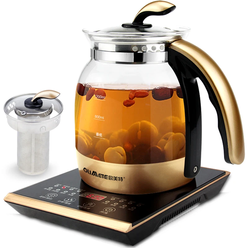 

Multi - Function Health Boiling Pot Automatic Thickening of The Glass Teapot Boiling Pot of Boiling Sweet Soup Four Colors