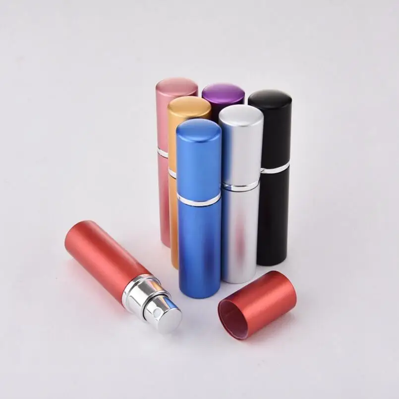 5 ml 미니 여행 리필 되나요 빈 향수 병 atomizer 알루미늄 화장품 컨테이너 lx1946