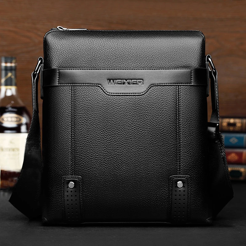  2019 New Fashion PU Leather Men Messenger Bags Casual Crossbody Bag Business Men's Handbag Bags for - 32839465069