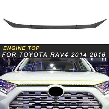 

For Toyota RAV4 2019 Car Styling Engine Top Hood Cover Frame Trim Sticker Exterior Accessories