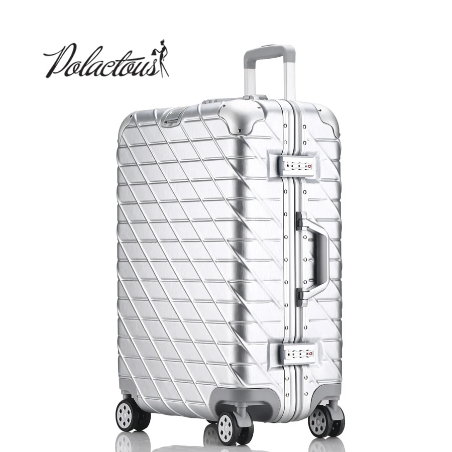 20 "24" 26 "29" дюймовый Алюминий рамка + PC + ABS Hardside Чемодан, винтаж чемодан на колесиках, Nniversal колеса паролем сумка