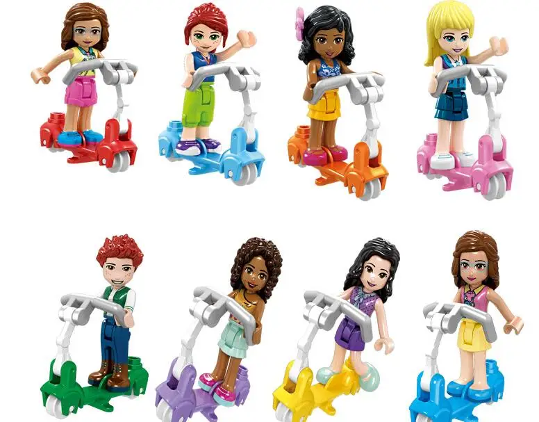 Девушки Принцесса серии сердце озеро город девушки скутер Legoings модель