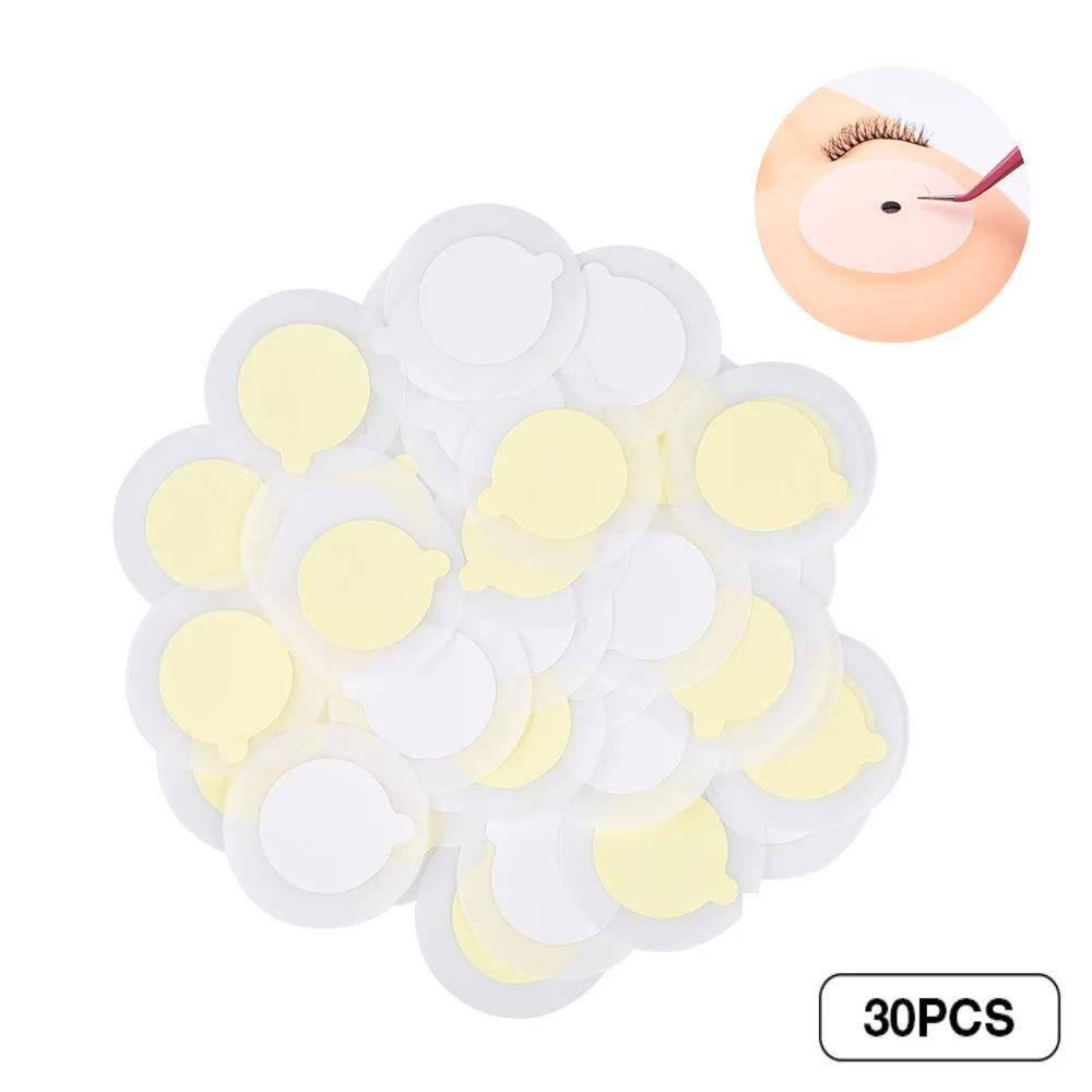 

Big Size 30pcs/lot Special False Lashes Extension Glue Plate Pad Sticker Disposable Waterproof Film Glue Extended Stickers