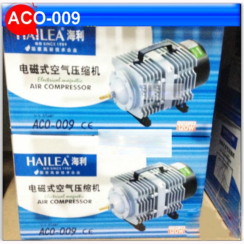 

ACO-009 110L / min 120W Oxygen fish tank air pump 220 V AC Electromagnetic pond aerator bubble Aquarium air compressor