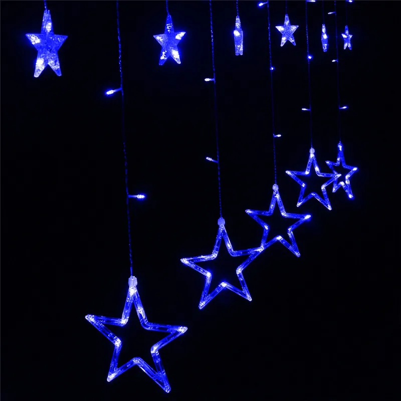 BDBQBL Star Luces светодио дный огни Decoracion Рождественские огни Открытый Хэллоуин Фея Строка освещения Водонепроницаемый Кухня свет сада