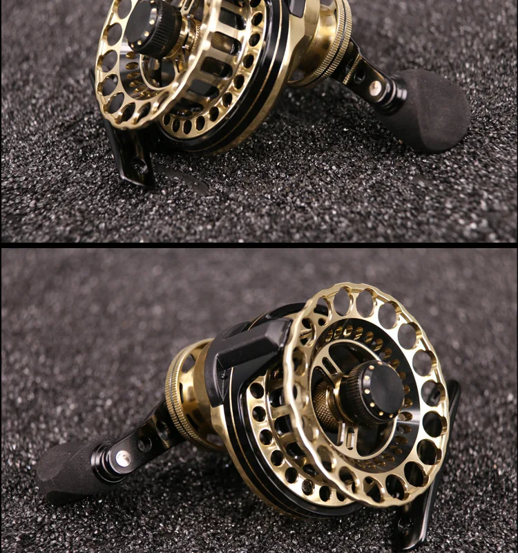 Carretel de Pesca Pano de Metal Equipamento de Pesca de Inverno de Carbono Deukio Choupa 65 Roda Chumbo Micro Boutique Ouro 8bb 4.7: 1 14 de Metal Equipamento De Pesca Pesca de Inverno de Carbono Ouro