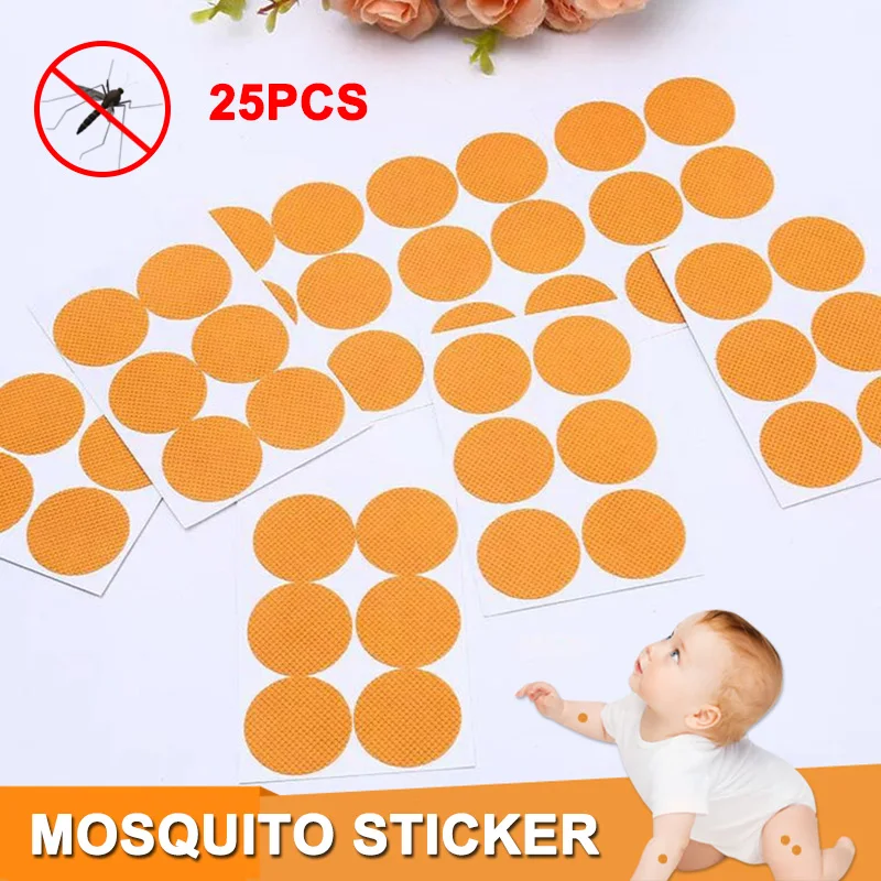 

25pcs Mosquito Repellent Stickers Non-toxic Anti-mosquito Patch for Kids Summer FH99