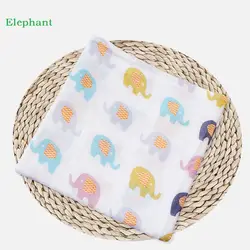 Муслин детское одеяло мультфильм шаблон для пеленания хлопок бамбука супер мягкие детские основы для новорожденных Прекрасный Одеяло