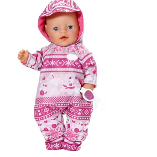 

New Warm Jumpsuits Doll Clothes Wear for 43cm/17inch baby Doll,Children best Birthday Gift