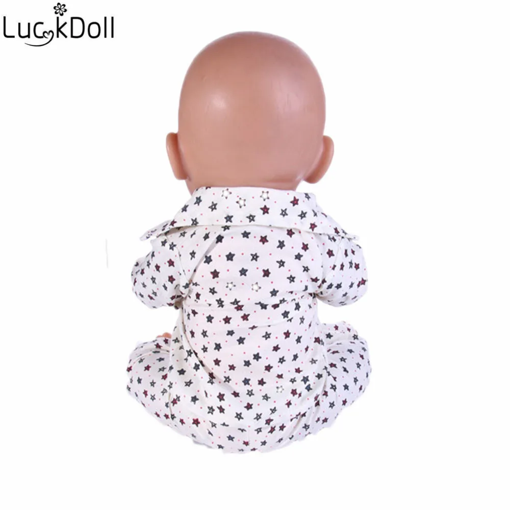 Luckydoll 15 шт. новая одежда куклы пижамы подходит 18 дюймов Американский 43 см BabyDoll аксессуары игрушки Детские лучшие рождественские подарки