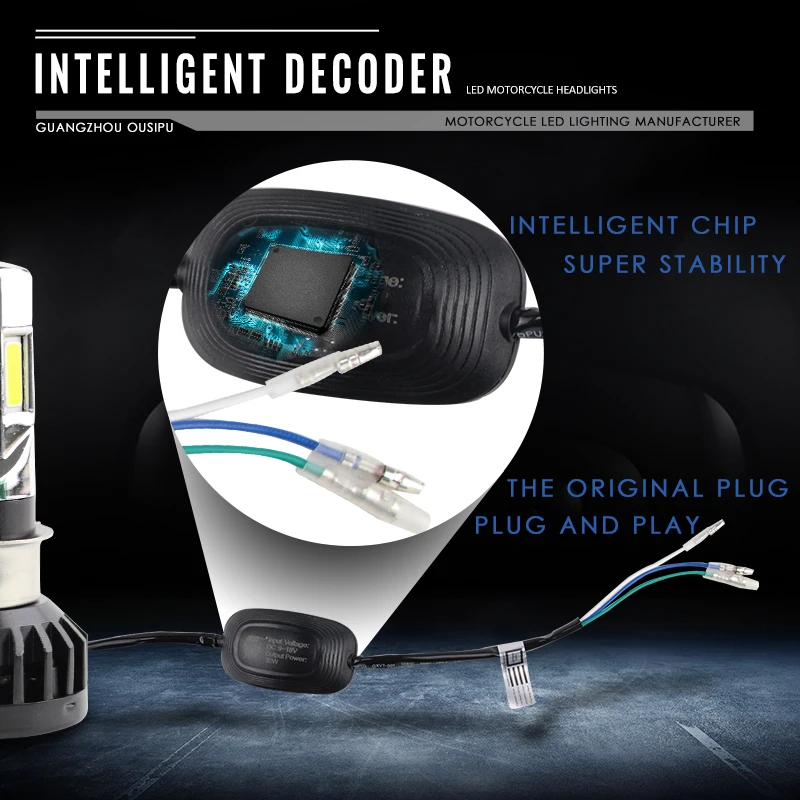 Todos os Motorbike Led para Motocicleta tipo Universal Lâmpada M02e h4 Hs1 Ba20d P15d h6 3500lm 35w 6cob 6000k Rtd ac & dc 12 motocicleta, tipo universal, m02e, h4, hs1 ba20d,