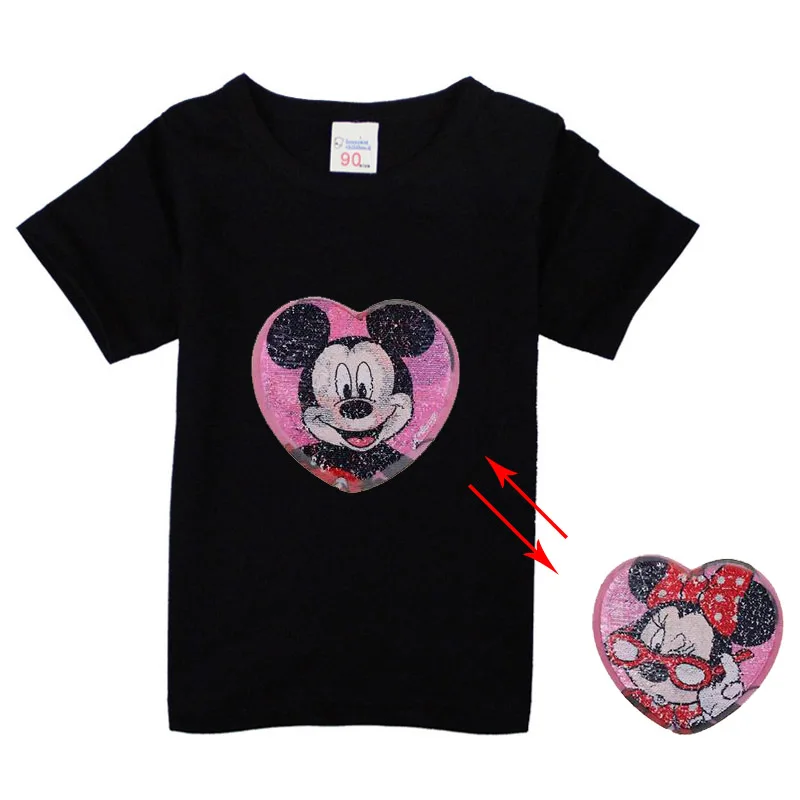 mickey mouse sequin t shirt