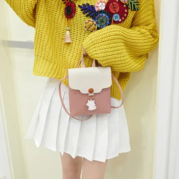 

Fashion Simple Mini Small Square Bag Women's Designer Handbag High-quality Pu Leather Mobile Phone Shoulder Bag