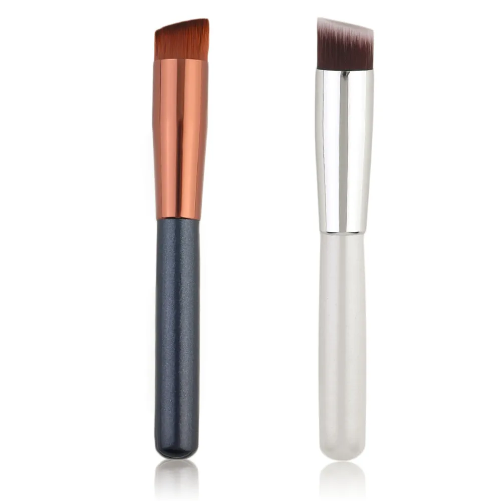  High Quality Oblique Head Cosmetic Professional Foundation Blender Powder Makeup Lady Face Brushes Make Beautiful Makeup 