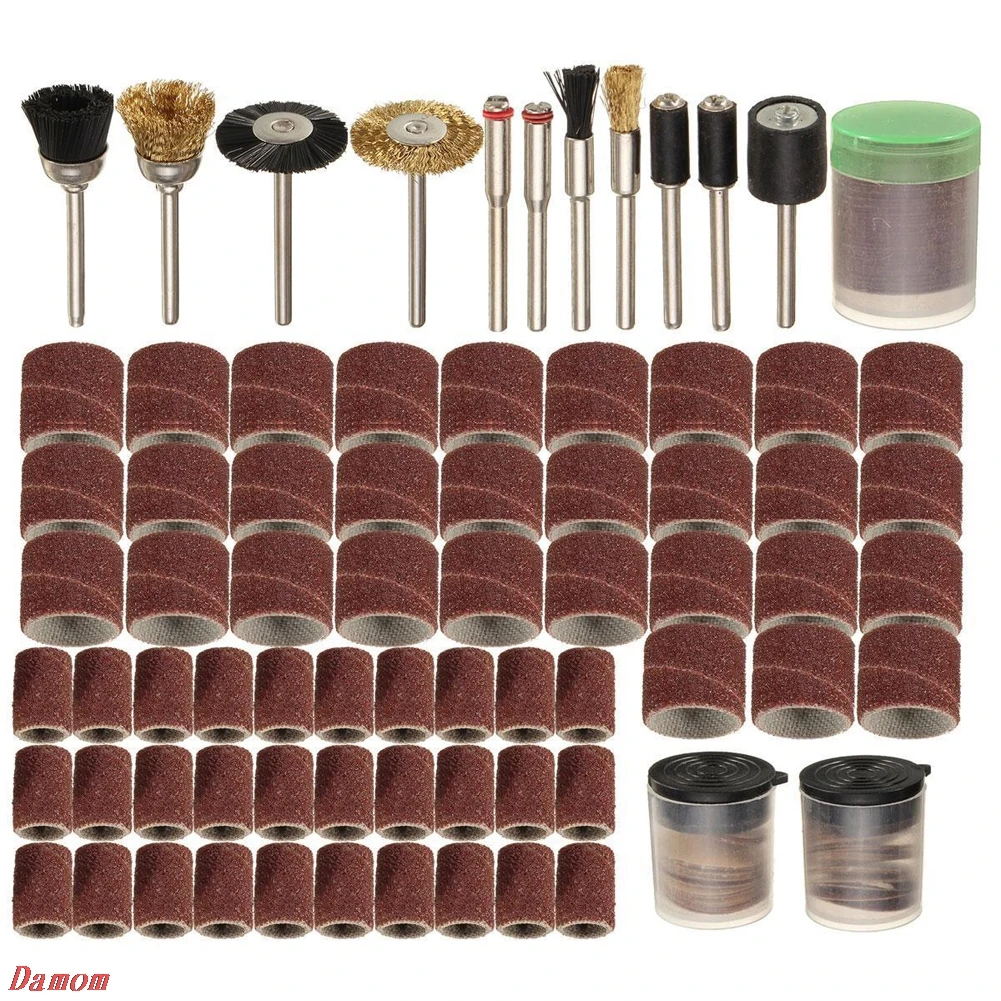 

150Pcs Rotary Power Tool Fits Dremel 1/8" Shank Sanding Polish Accessory Bit Set
