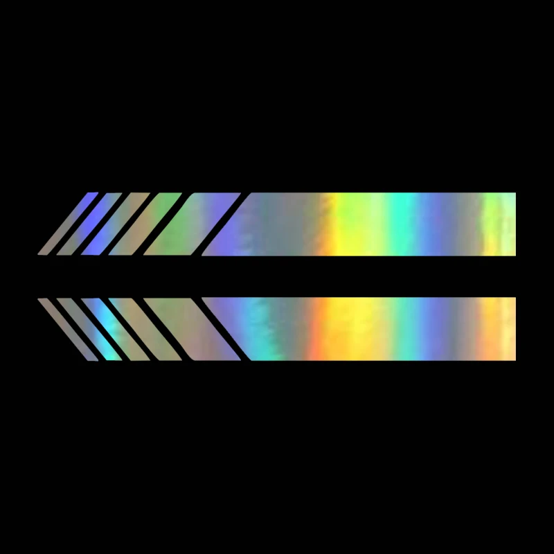 15.32cm 2 Pieces Rearview Mirror Side Sticker Stripe DIY Body Decal Auto Window Wall Door Vinyl Car Stickers BlackSilverLaser (4)