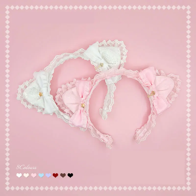 

Lovely Cat Ear Lolita Hairband by Sweetdreamer