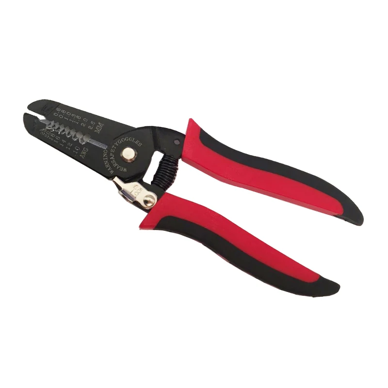 

Japanese style multi function wire stripper cutter 0.6-2.6mm2 wire peeling tool cutting 30mm wire manual wire stripping plier