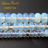 Création de perles rondelles en opale blanche pour la fabrication de bijoux, 15.5 pouces, 6/8/10mm, perles d'espacement, Diy ► Photo 3/4