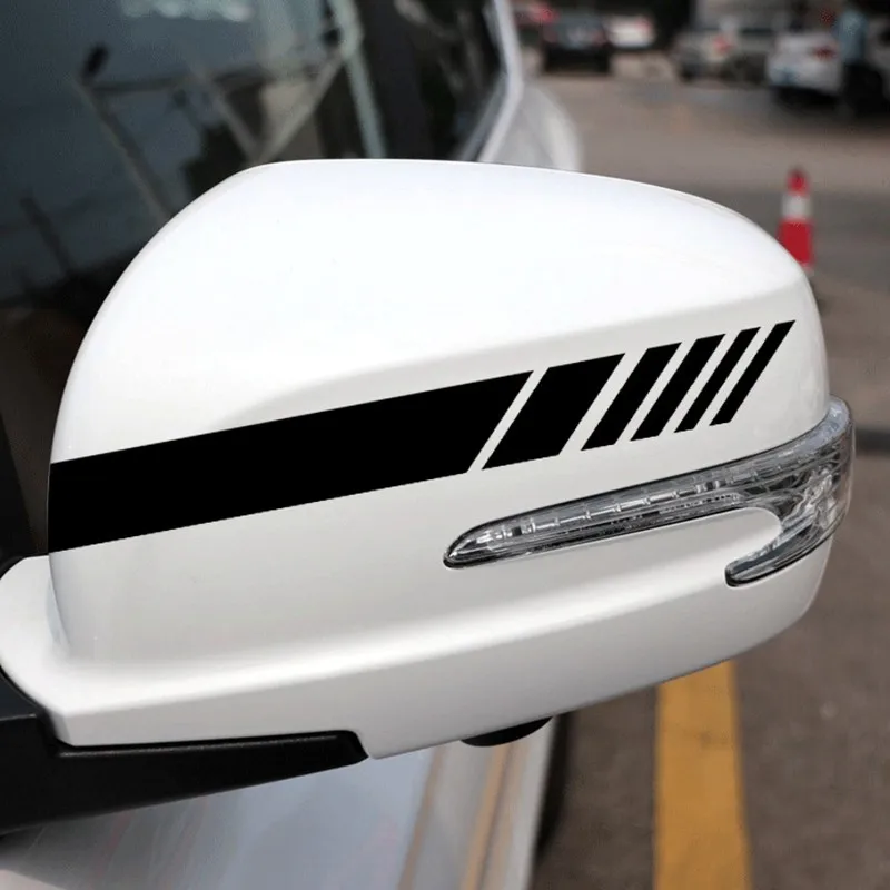 

Stickers 20*2CM Car Sticker Simple Rearview Mirror Car Stickers Rearview Mirror Scratch Personality Car Accessories Stickers