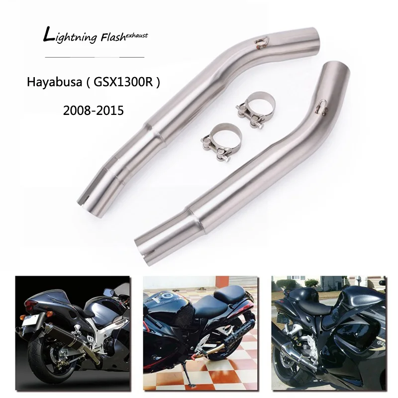 

(Средняя труба) для Suzuki GSX1300R, Hayabusa 2008-2015, выхлопная труба мотоцикла, 51 мм, нержавеющая сталь