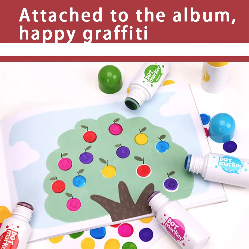Детский точечный маркер для рисования в горошек с изображением книги развивающие игрушки для Детские краски