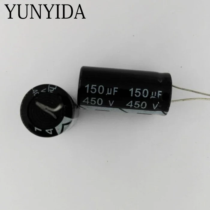 3 шт 450V 150 мкФ 180 мкФ Алюминий электролитический конденсатор с алюминиевой крышкой