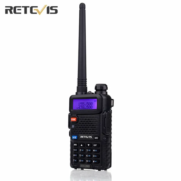 Горячая Retevis RT-5R портативная рация 5 Вт Двухдиапазонная VHF/UHF Ham двухсторонняя рация CTCSS/DCS портативная Любительская радиоприемопередатчик RU