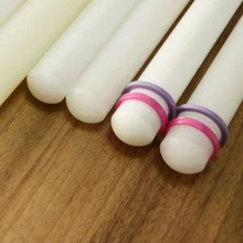 " пластиковая PP тестораскатка 25*230 мм антипригарная гладкая скалка для помадки с прокладкой