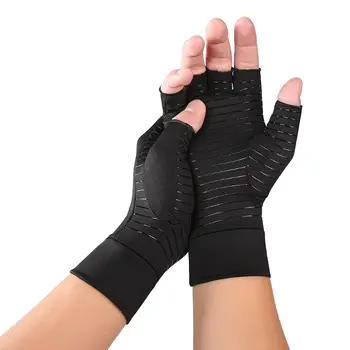

1Pair Arthritis Copper Compression Hand Gloves Fit Carpal Tunnel Hand Wrist Brace Support Highest Copper Content Alleviate