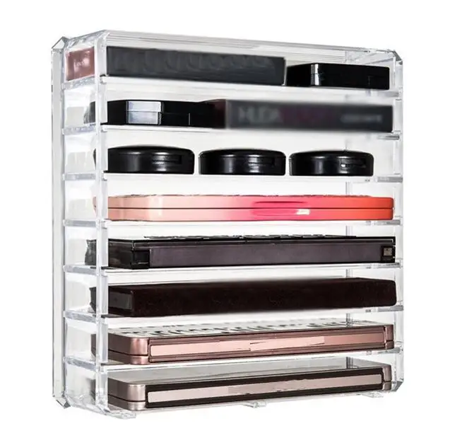 

Clear Acrylic DIY Desktop Plastic Acrylic Tiered Acrylic Lipstick Makeup Organiser Makeup Organiser Lipstick Nail Case