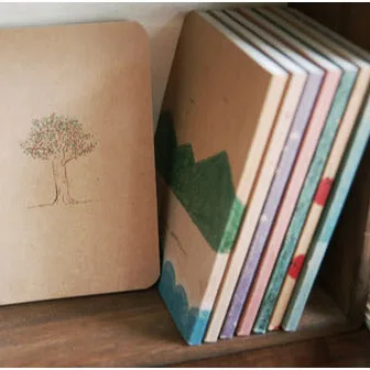 

12.5*9cm Old Paiting Lovely Cute Notebooks For Writting 8 Types Daily Book Stationery Office Schools Supplies