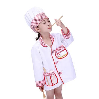 

Chef Kids Costumes Cooking Clothing Baby Girl Kitchen Uniform Cosplay Costumes Graduation Costume Flight Attendant Set