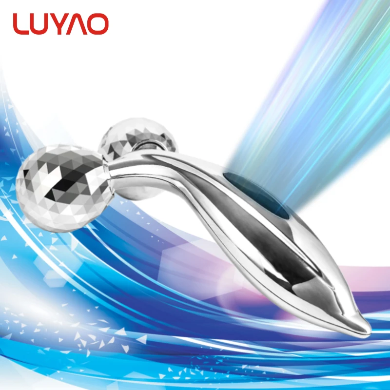  Face Roller massage for face-lifting with Platinum 360 Rotate Roller massage wrinkles remover V sha