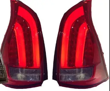 Автомобильный бампер лампа задние фонари для Innova 2012 2013 год светодиодные задние фонари противотуманная лампа задняя лампа DRL+ тормоз+ Парк+ Сигнальные огни - Цвет: Red smoke