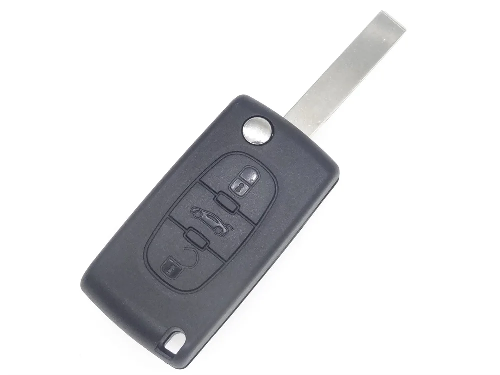 

AUTEWODE fit for PEUGEOT 307 407 308 607 Remote Case Fob 3 Buttons uncut blade 1pc auto parts CE0536