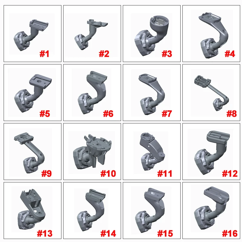 

50 kinds standard special bracket for the rearview mirror's installation like the V9 V9 plus E09 and K3000 H58 pro