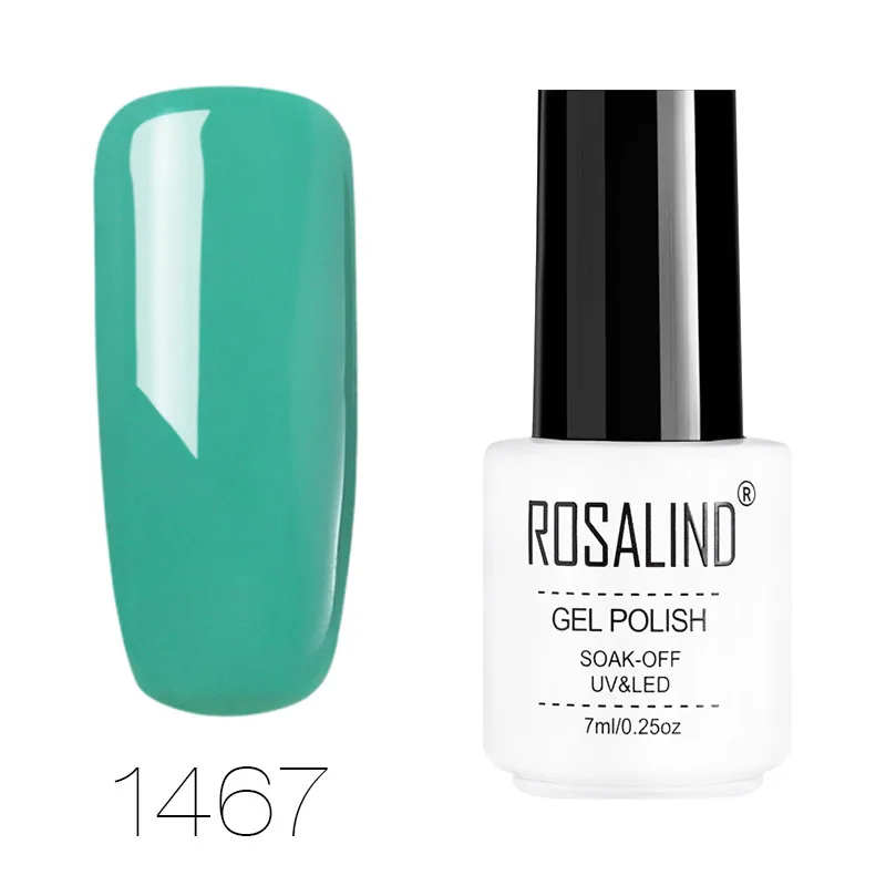 ROSALIND гель 1S Гель лак для ногтей Классический 30 цветов Гель-лак для ногтей УФ светодиодный Полупостоянный Цвет основа и топ гель лак - Цвет: RC1467