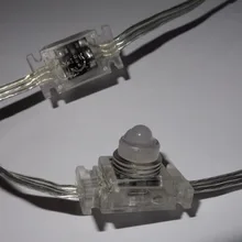 50 узлов DC12V WS2811 Светодиодная лента; IP68; С Заполнение эпоксидной смолой; прозрачный материал, поликарбонат и чистый провод