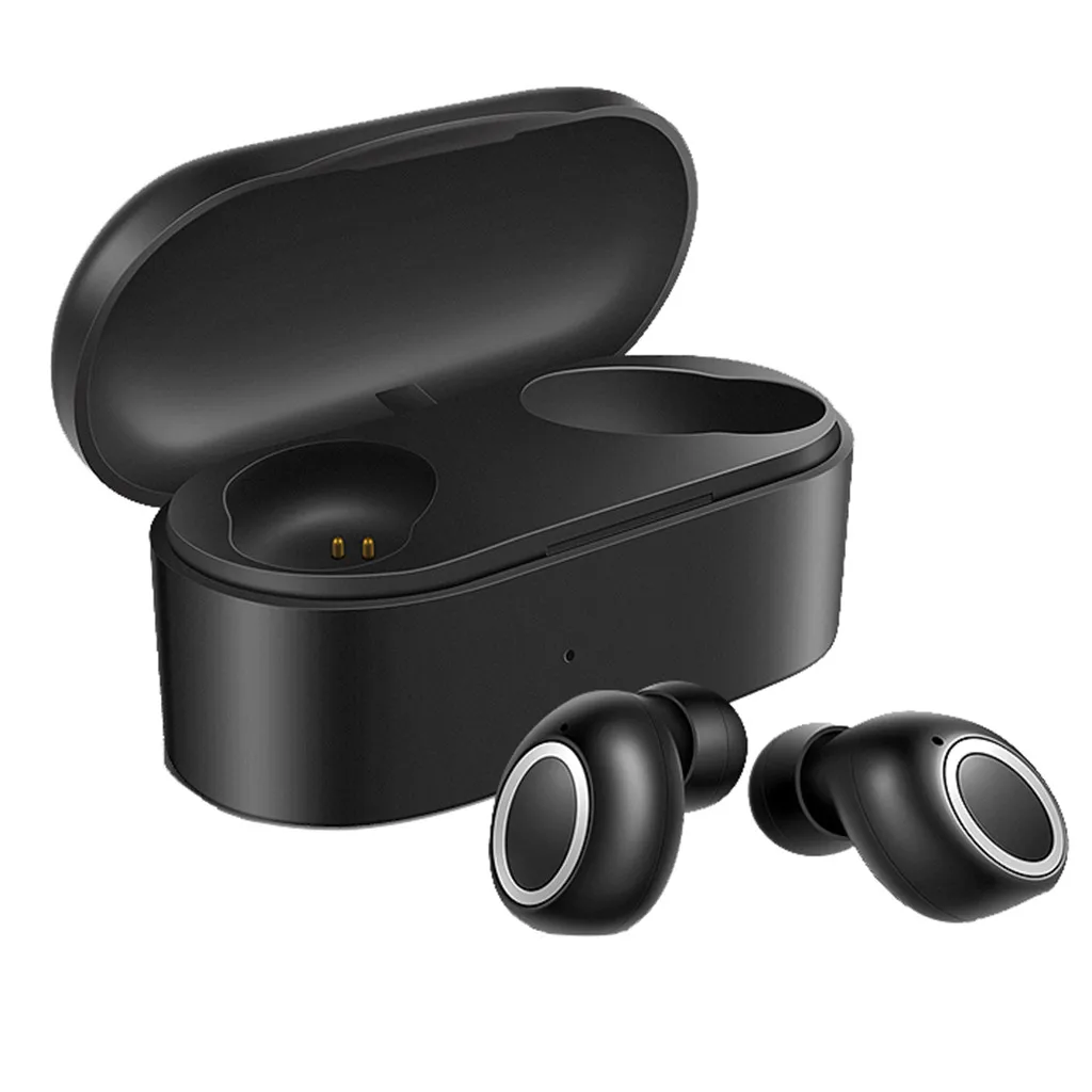 Настоящие беспроводные TWS сенсорные bluetooth наушники с отпечатком пальца HD стерео