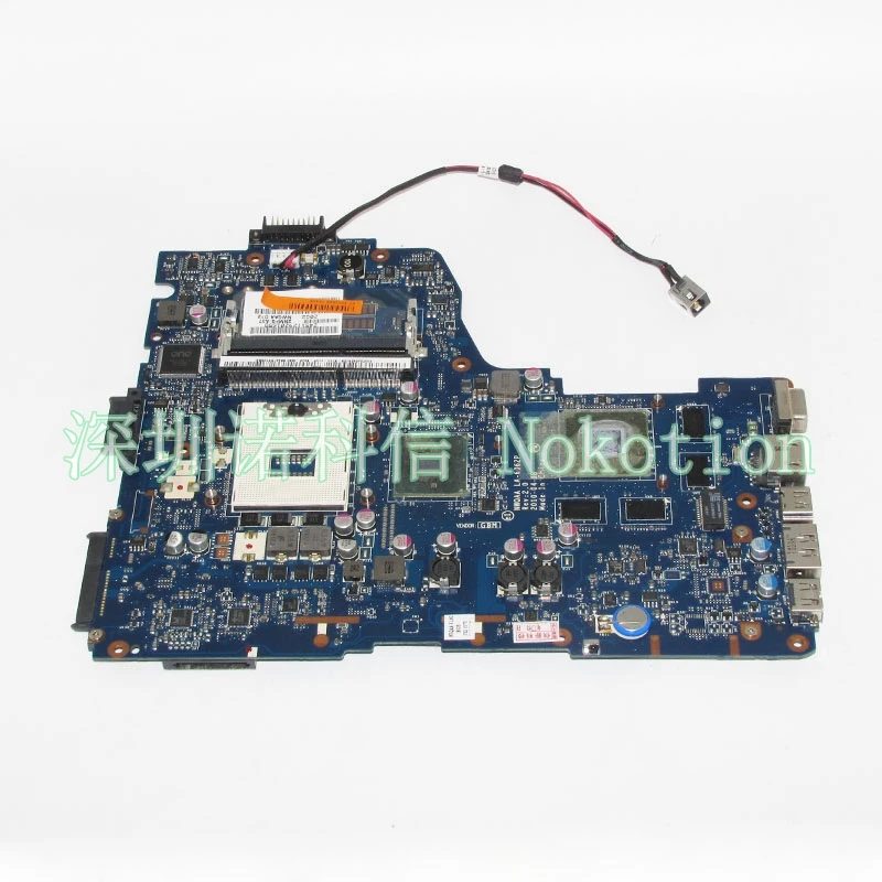 NOKOTION Laptop Motherboard For Toshiba Satellite A660 A665 NWQAA LA-6062P K000104400 HM55 DDR3 GT330M Main Board full test NOKOTION Laptop Motherboard For Toshiba Satellite A660 A665 NWQAA LA-6062P K000104400 HM55 DDR3 GT330M Main Board full test