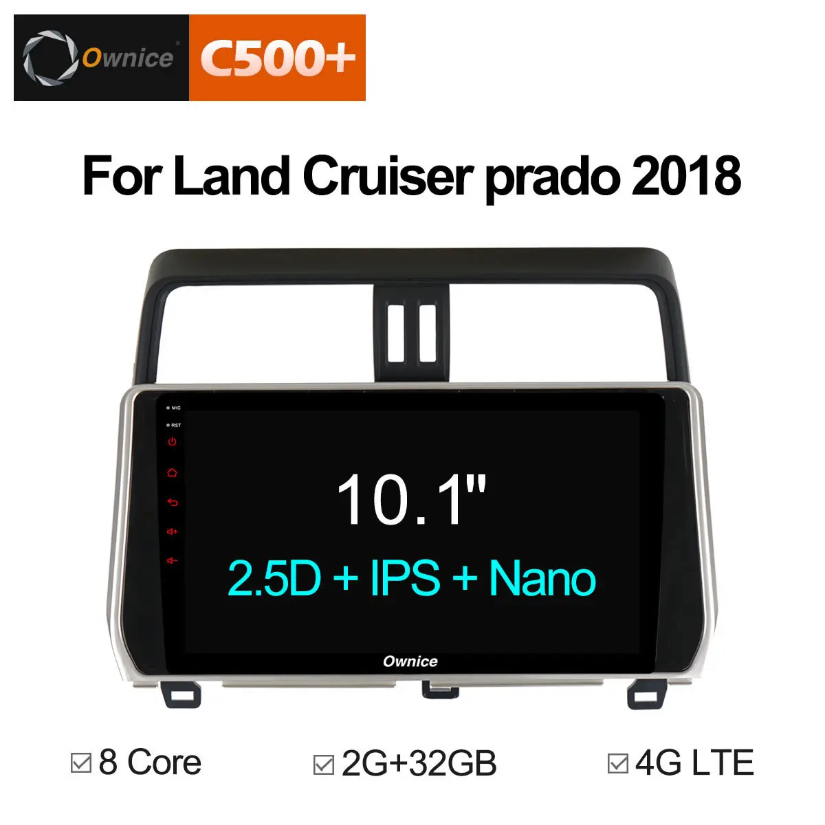 

Ownice C500+ G10 autoradio Android 8.1 2G ram car dvd player for For Toyota Land Cruiser prado LC150 2018 multimedia radio 4GLTE